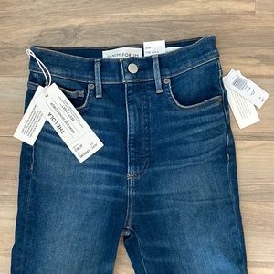 Aritzia The Lola Jean High Rise Skinny Crop 26W. Denim Forum